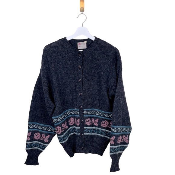 Vintage Pitlochry Wool Button Up Cardigan - Picture 1 of 6